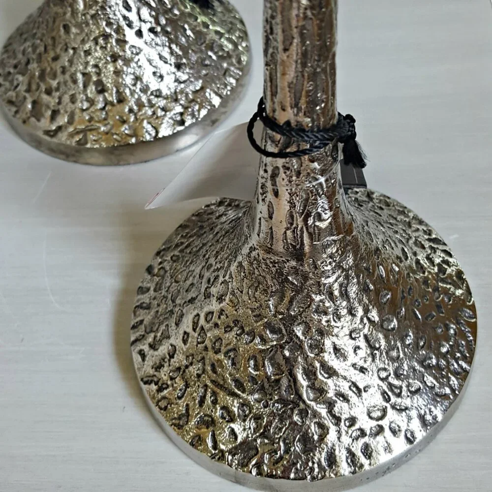 NEW! BOHO Farmhouse SOLID METAL Candlestick HOLDERS